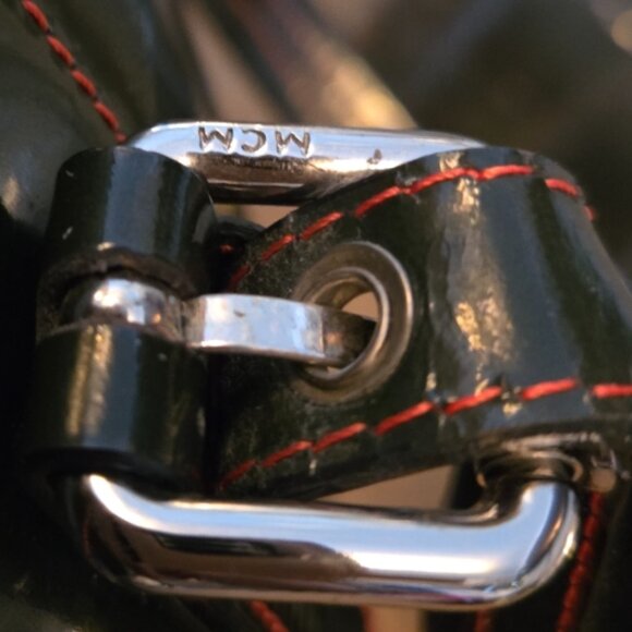 EUC Authentic RARE MCM Vintage Patent Leather Business Bag - Picture 9 of 11